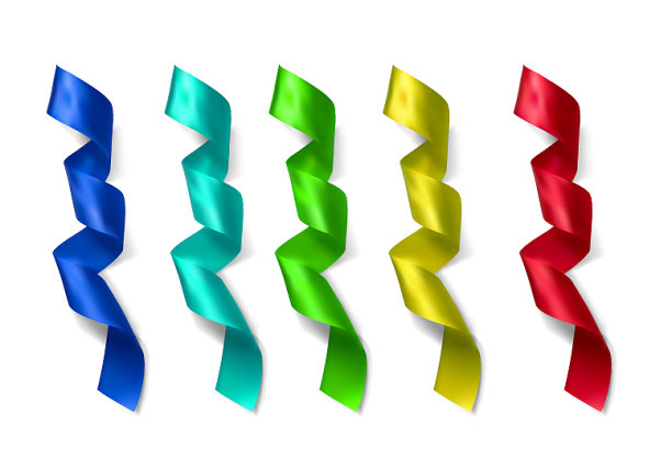 逼真丝带套装图片下载