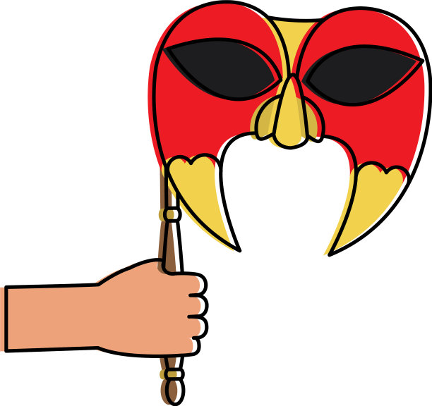 孤立的掩模设计图片下载