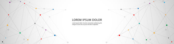 横幅设计与网络连接图片下载