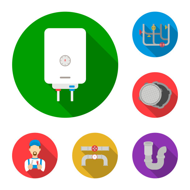 管道配件平面图标集合图片下载