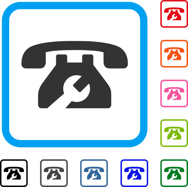 维修服务电话框图标图片下载