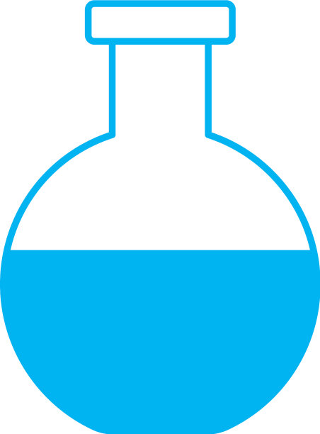 剪影锥形烧瓶实验室化学设计图片下载