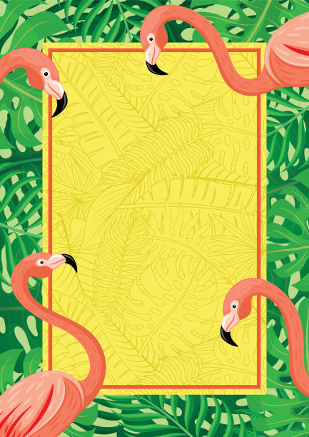 垂直横幅火烈鸟图片下载