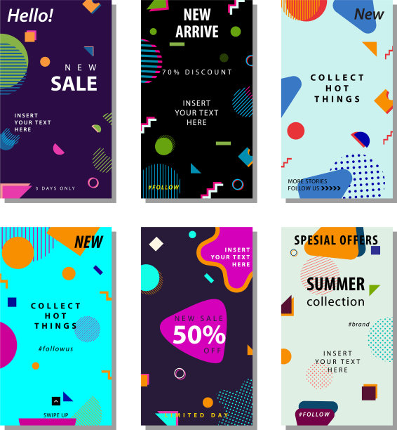 设置销售横幅背景与时尚的几何图片下载