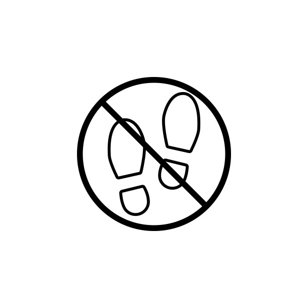 无鞋线图标禁止标志禁止图片下载