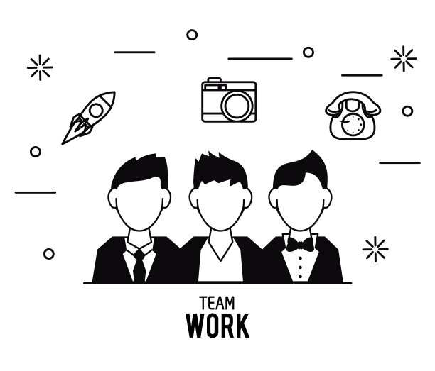 团队合作的图标设计图片下载