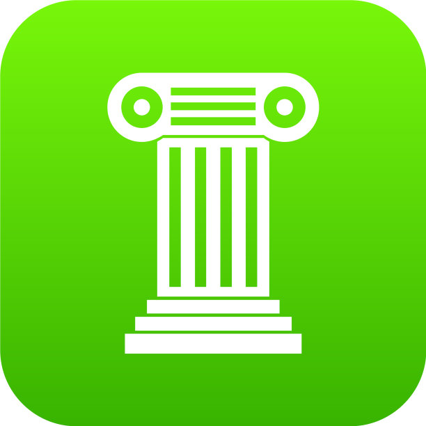 罗马柱图标数字绿色图片下载