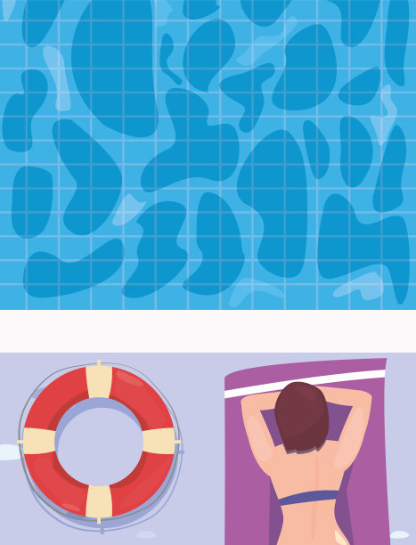 女性夏季假期设计图片下载