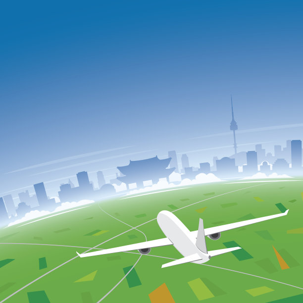 首尔天际线航班目的地图片下载