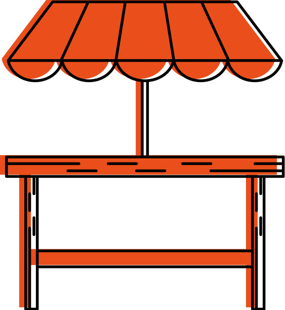 户外餐桌设置户外用餐图标形象图片下载