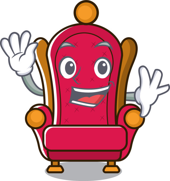 挥舞着王座的卡通人物图片下载