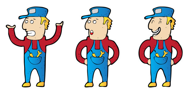 解说员修理人性格设计图片下载