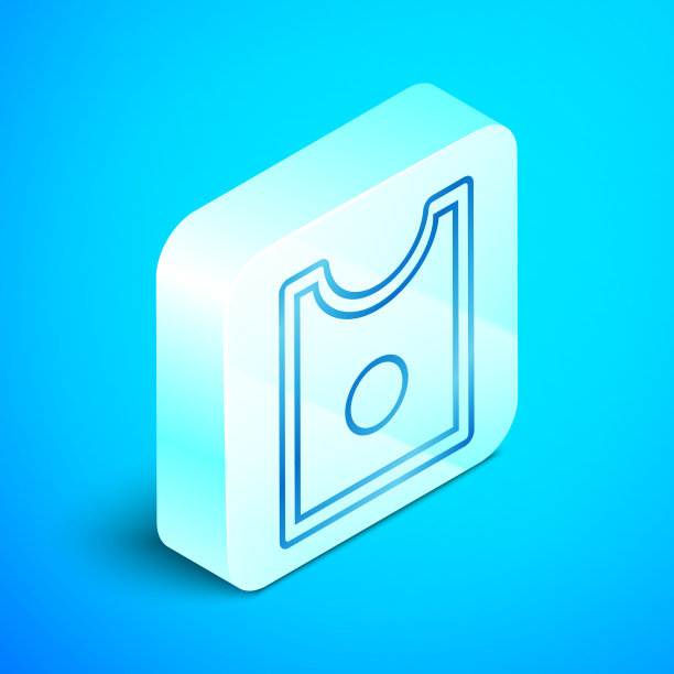 等距线缝纫图案图标孤立上图片下载