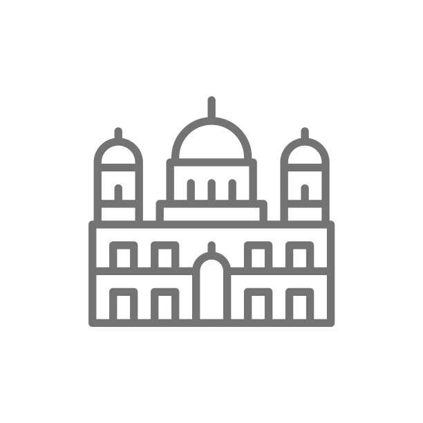 柏林大教堂标志德国线标志图片下载