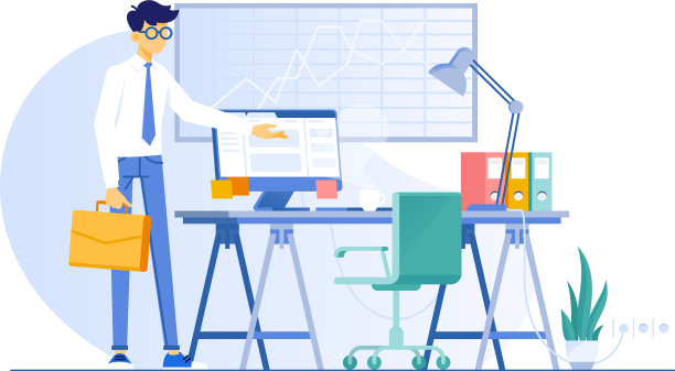 男士办公室工作场所的经理it业务图片下载