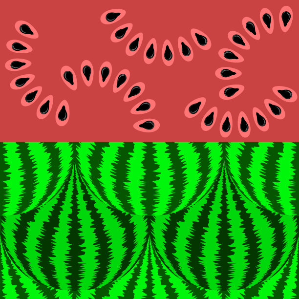 鲜甜自然成熟的西瓜图案图片下载