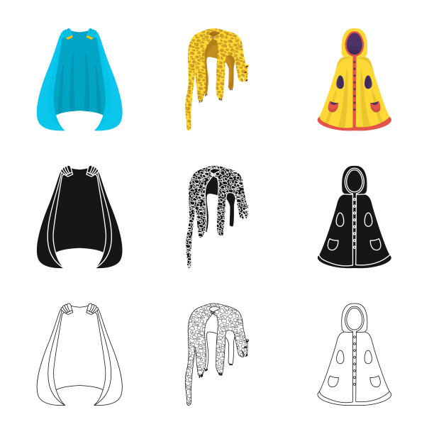 材料和服装标志图片下载