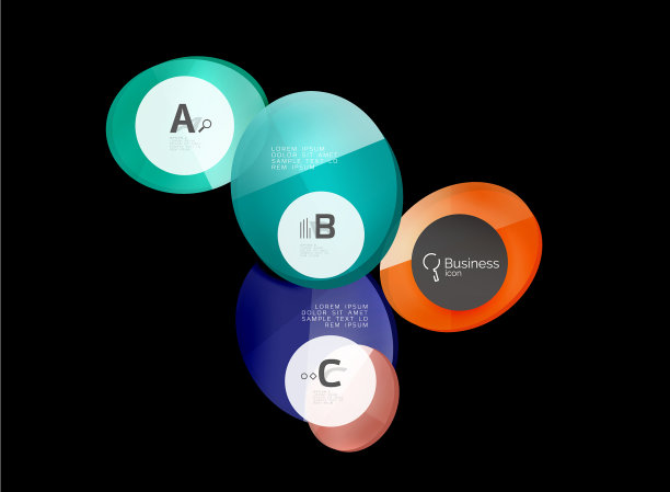 几何抽象信息图形横幅模板图片下载