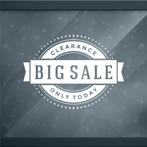 销售不干胶标签设计的窗口背景图片下载