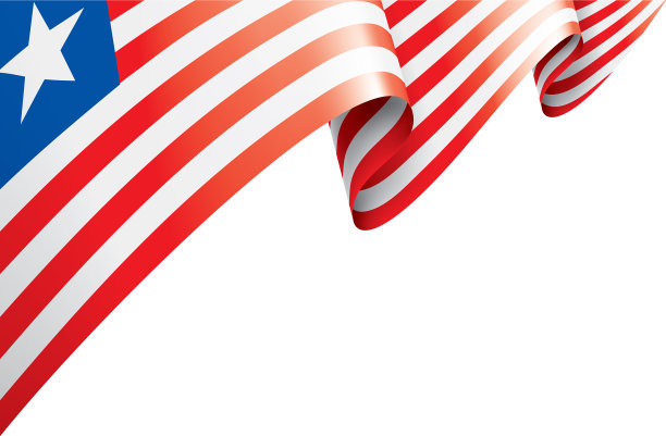 利比里亚国旗上的白色图片下载