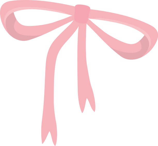 孤立的粉色蝴蝶结设计图片下载
