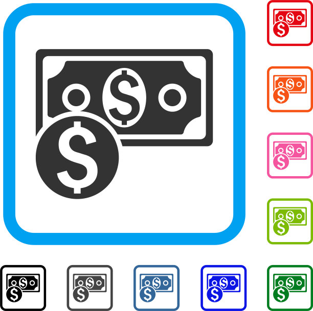美元现金框图标图片下载