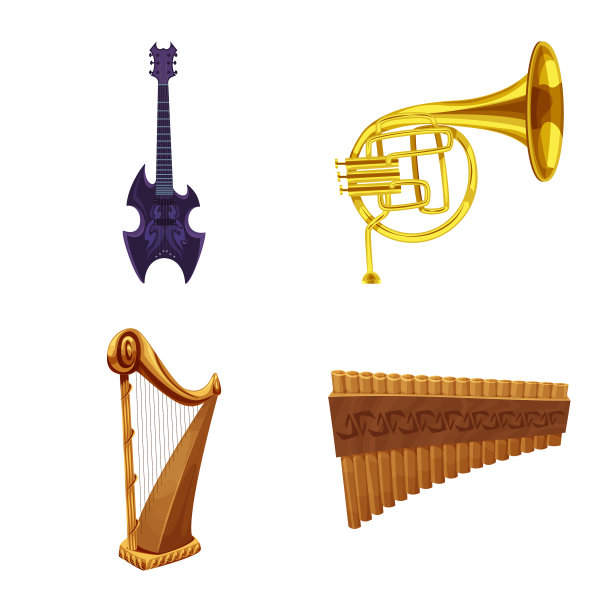 孤立对象的音乐和调号收集图片下载