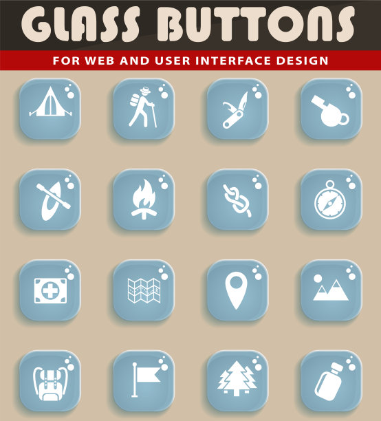 童子军日图标集图片下载