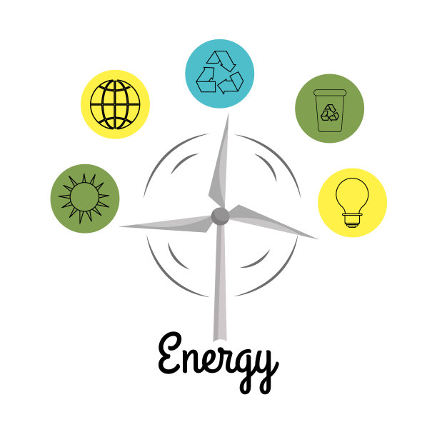 风力与环境按钮图标图片下载