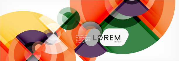 抽象背景亮圆几何图片下载