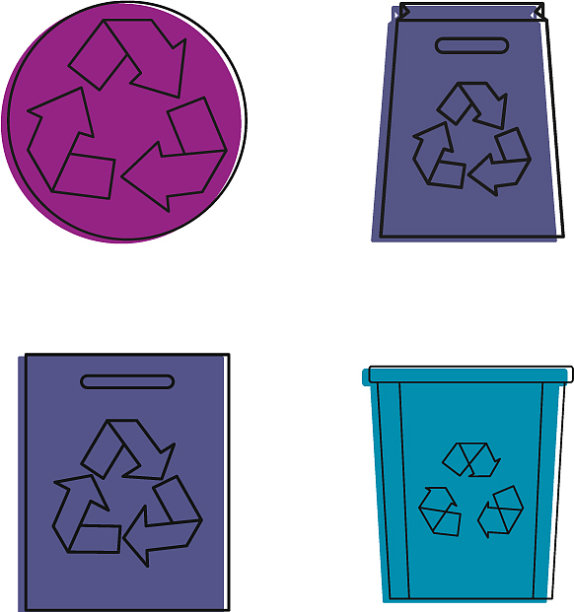 回收对象图标设置颜色轮廓样式图片下载