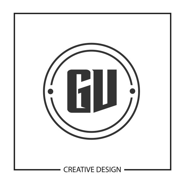 首字母GV logo设计模板图片下载