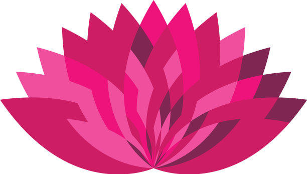 荷花标志模板图片下载