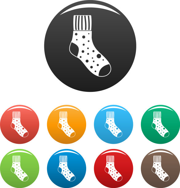 毛绒袜子图标设置颜色图片下载