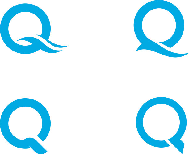 Q字母标志模板图片下载