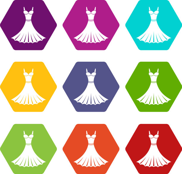 着装图标设置颜色六面体图片下载