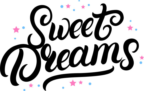 甜蜜的梦手写着星星的字母图片下载