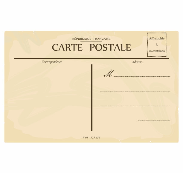 老式明信片图片下载