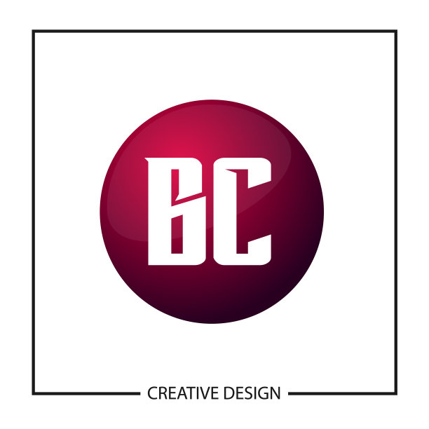 字母BC logo模板设计图片下载