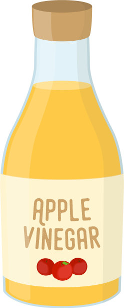 卡通瓶苹果醋调味品图片下载