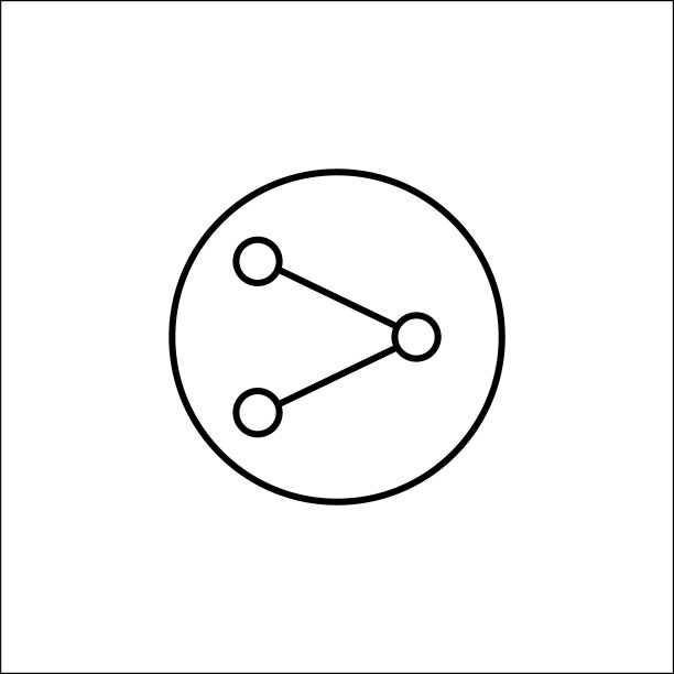 分享线条图标移动端标志与界面图片下载