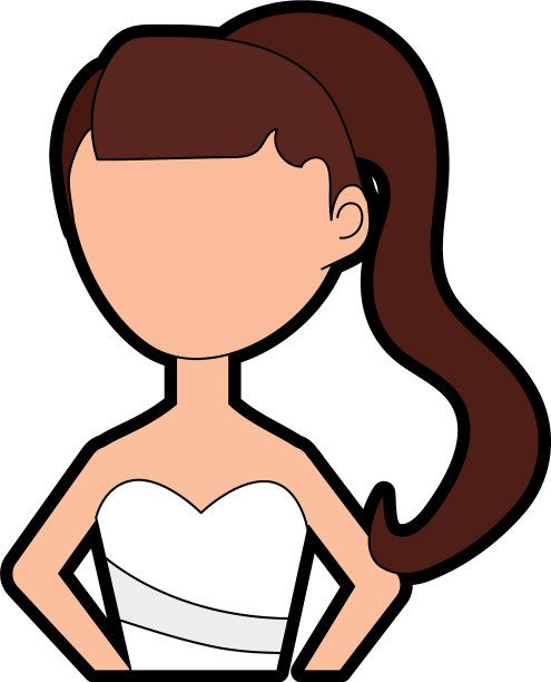 发型优雅的新娘图片下载