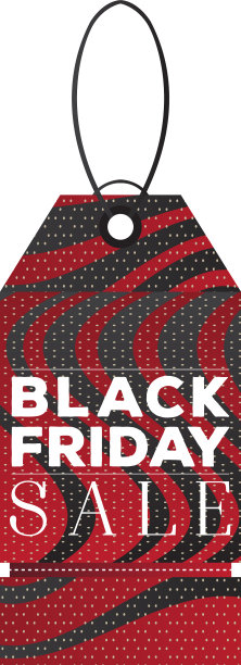 孤立的黑色星期五标签图片下载