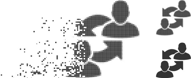 分割像素半色调交换用户图标图片下载