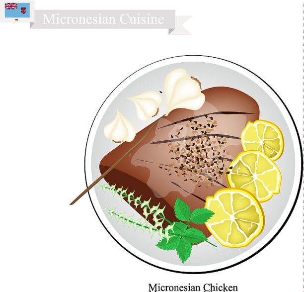烤鸡脯肉是最受欢迎的菜肴图片下载
