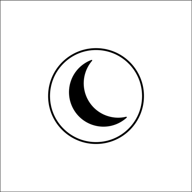 手机睡眠模式和新月图标图片下载