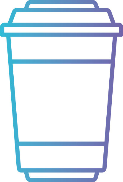 带盖子的一次性热饮玻璃图片下载