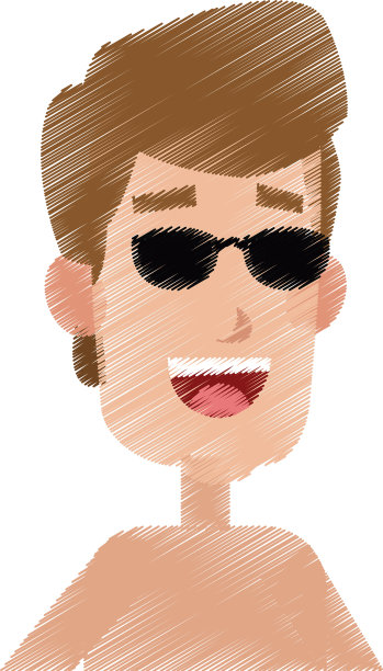 年轻人卡通偶像形象图片下载