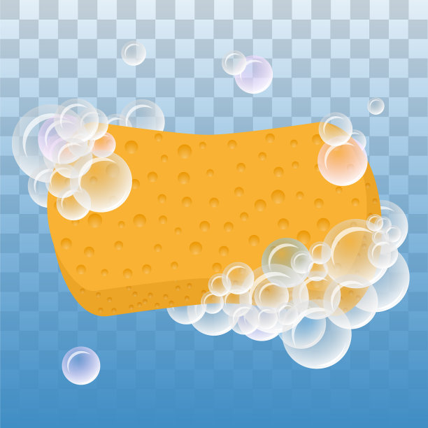 带有泡沫的洗涤海绵图片下载