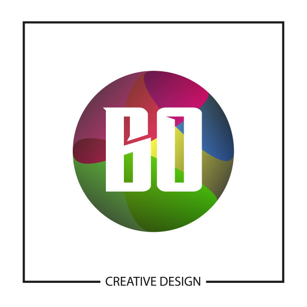 首字母bo标志模板设计图片下载